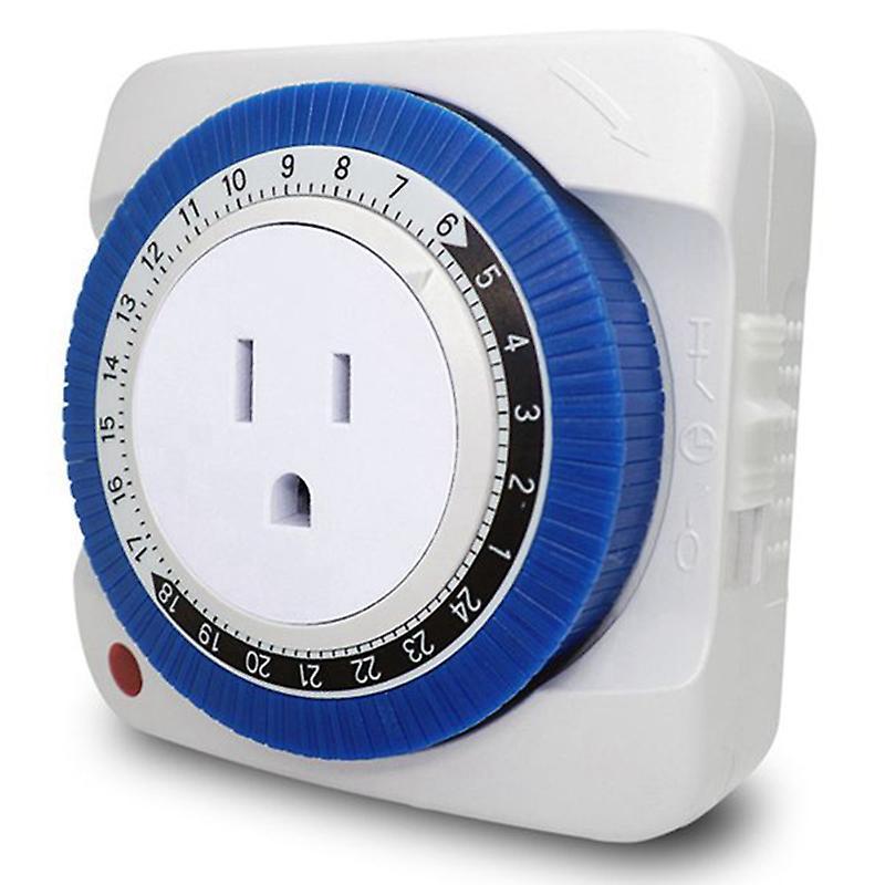 24 Hour Timer Socket 230v Wall Outlet Protector Energy (us Plug)