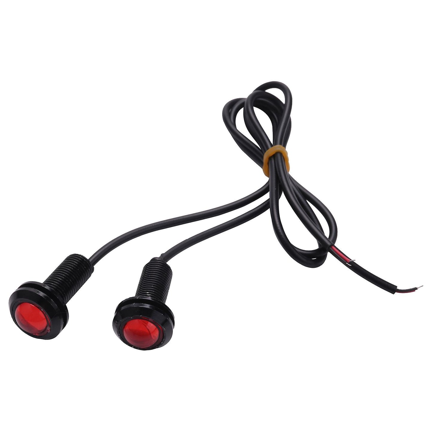 2 X Aguila Ojo Led Luz 18mm Dia Coche Vehiculo Senal Luz Roja