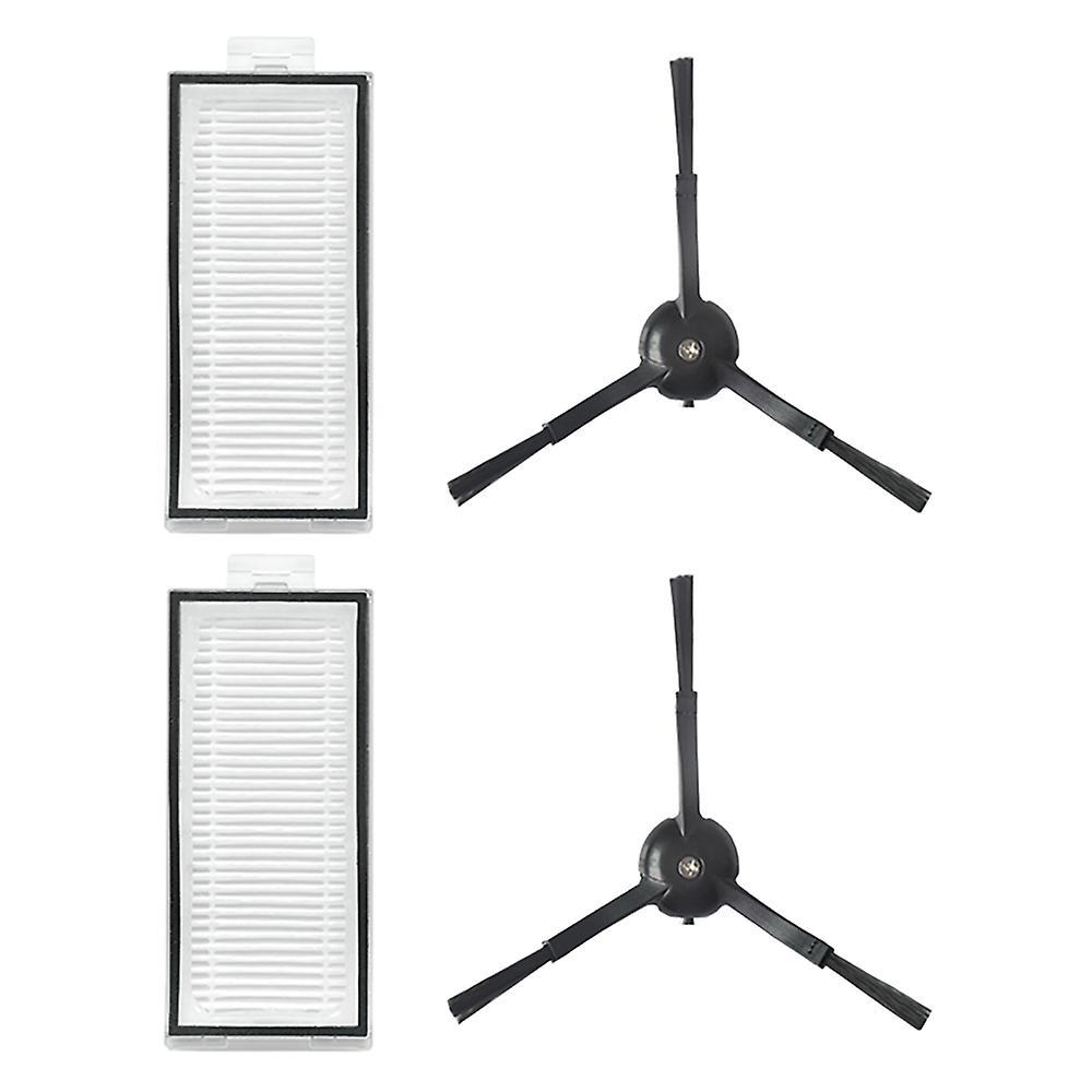 For Xiaomi Stone Q7 Max Robot Triangular Black Side Brush + Filter
