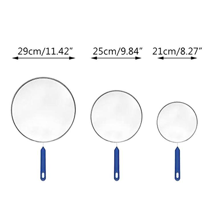 3 Pack Grease Splatter Screen for Frying Pan Cooking,stainless Steel