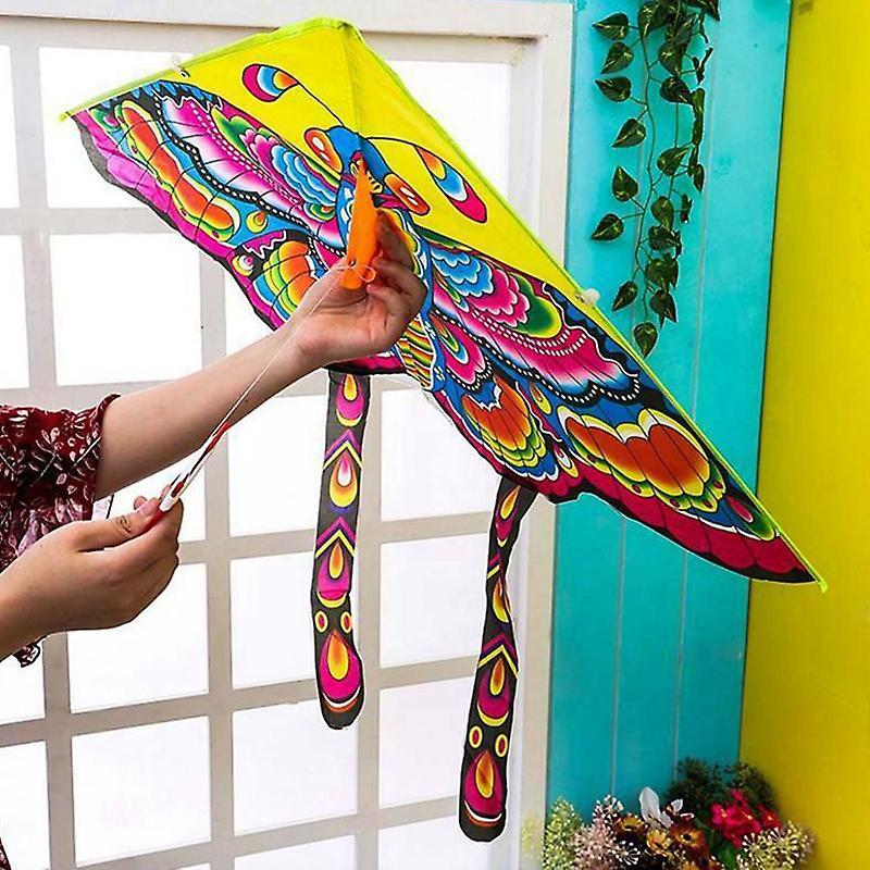 Colorful Kite Long Tail Nylon Outdoor Kites Flying Toys