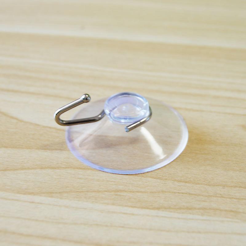 10 Transparent Suction Cup Suction Cup Hook Clothes Jacket Metal Hook