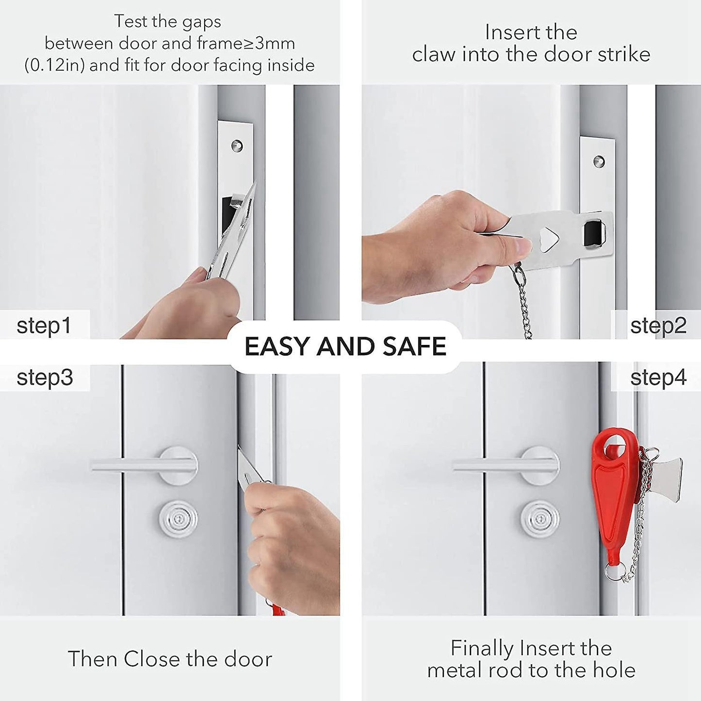 For Travel Door Locks Security Devices Hotel Home School Apartment B