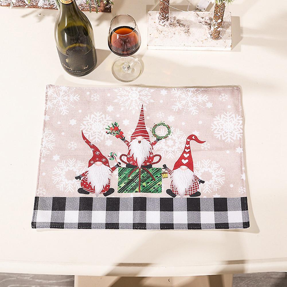 Christmas Decoration Creative Lovely Forest Man Dining Table Mat ,a