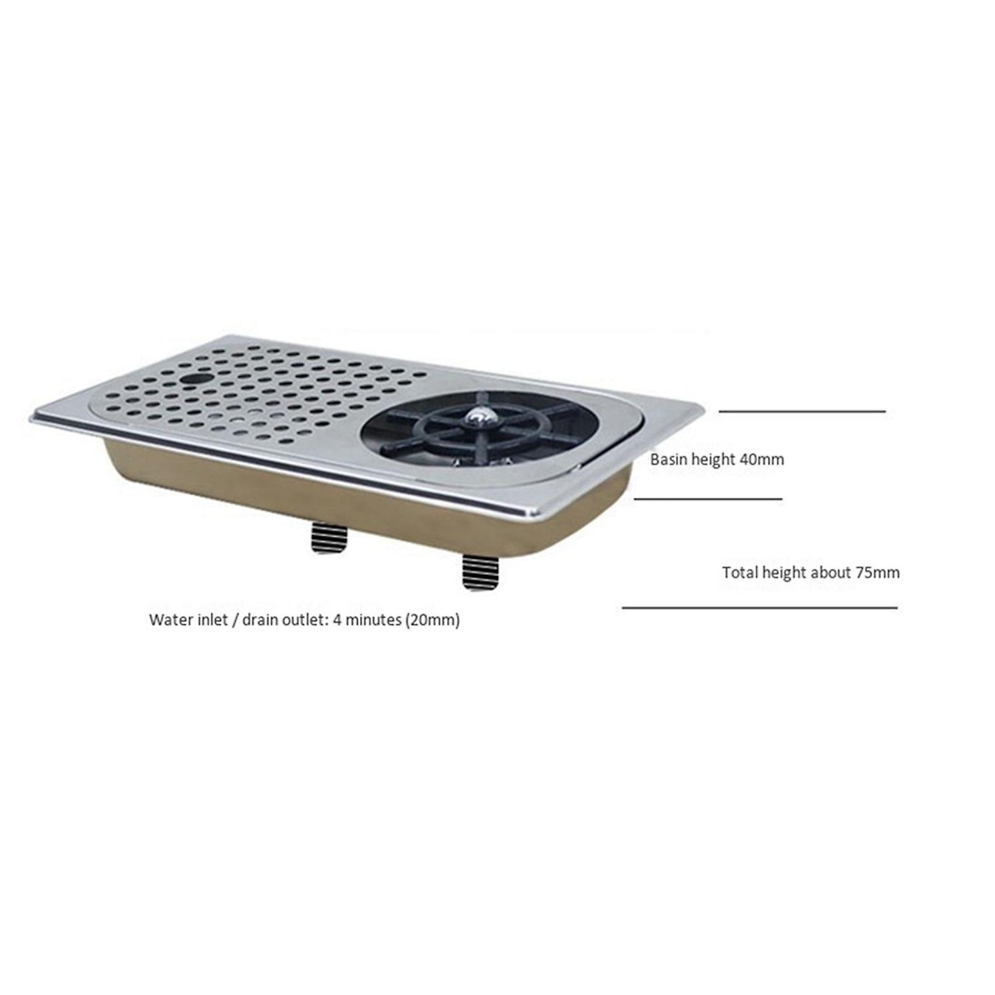 Glass Rinser Diameter Rinser for Beer Milk Tea Cup for Hotel Bar