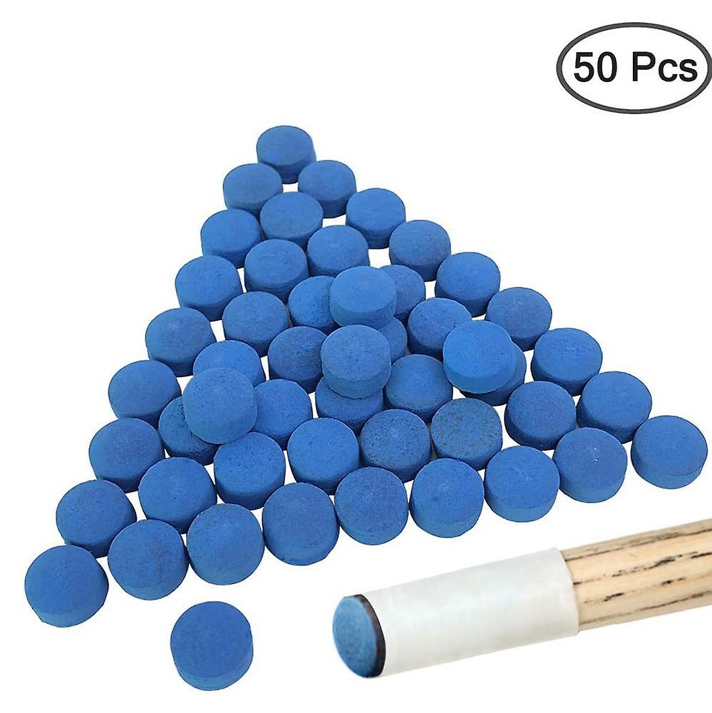 50 Pcs 9mm Pool Billiard Cue Tips for Pool Cues and Snooker