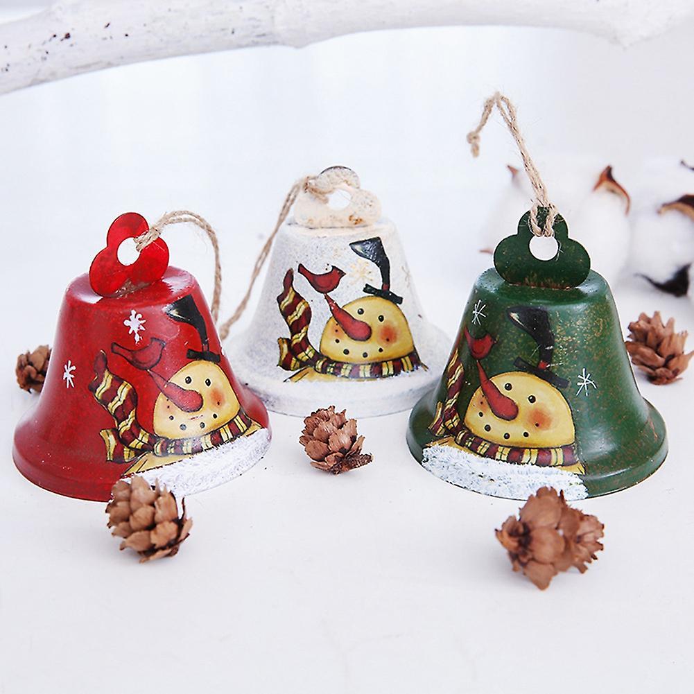 Retro Made Of Bells Pendant Iron Bell Doorknob Decor Christmas Tree B