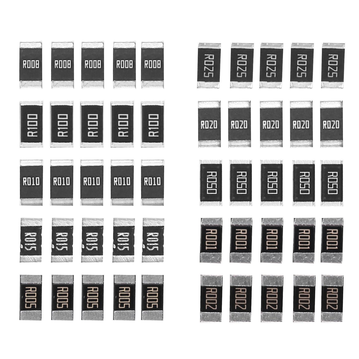 50pcs Alloy Resistance 2512 Smd Resistor Samples Kit