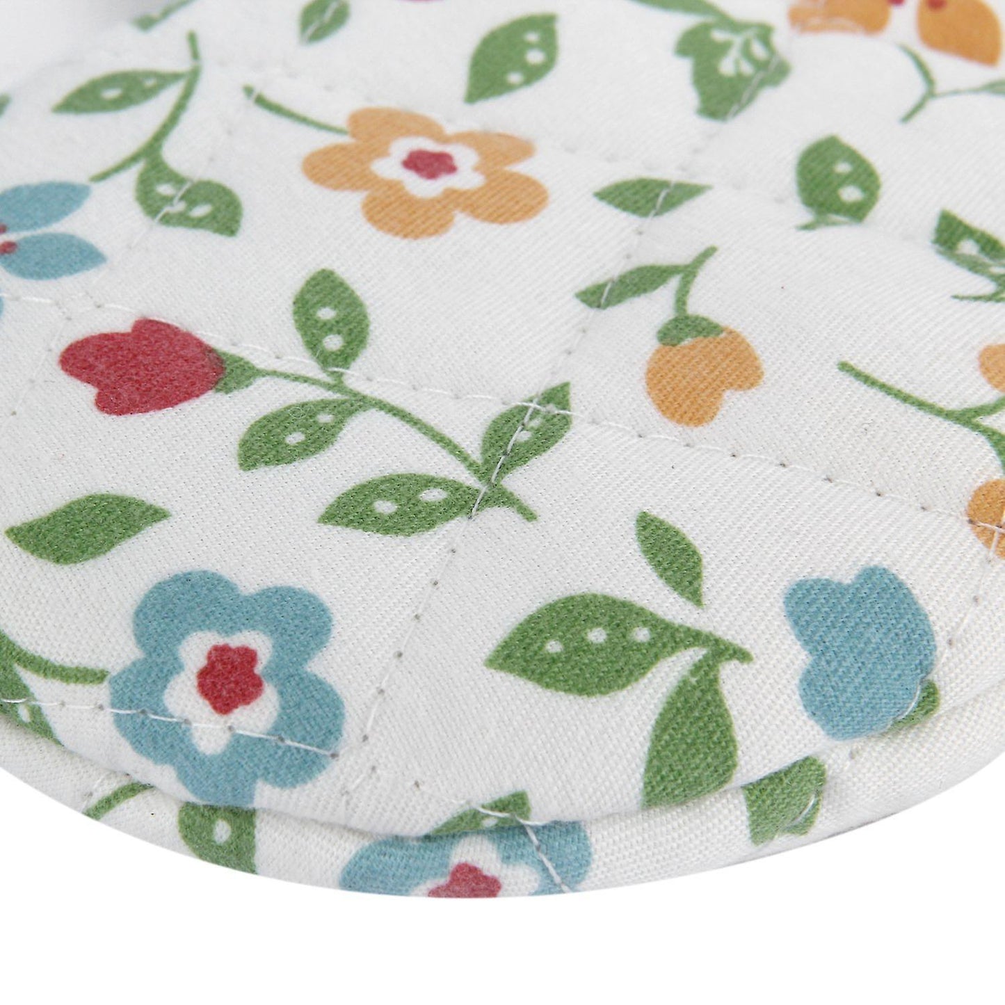 1 Pair Gloves for Oven Cooking, Grill and Bbq Non Slip Gloves, Cotton Green