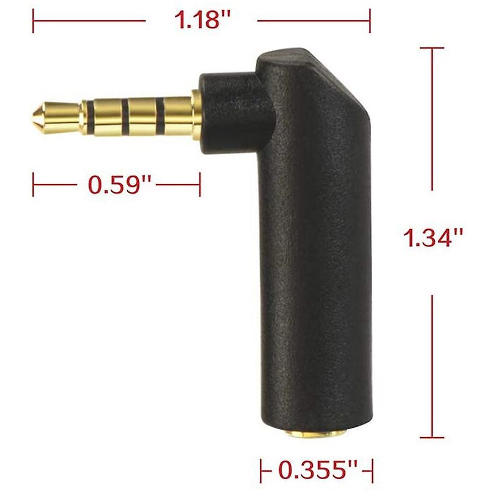 10 Pcs Audio Adapter,3.5mm Male to Female Gold-plated Jack Adapter