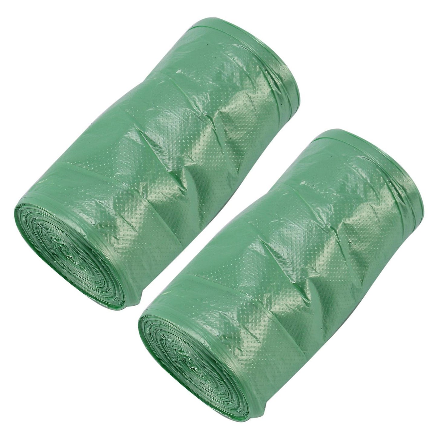 2 Rolls 50 X 46 Cm Garbage Bags Single Color Thick Plastic Bag Green