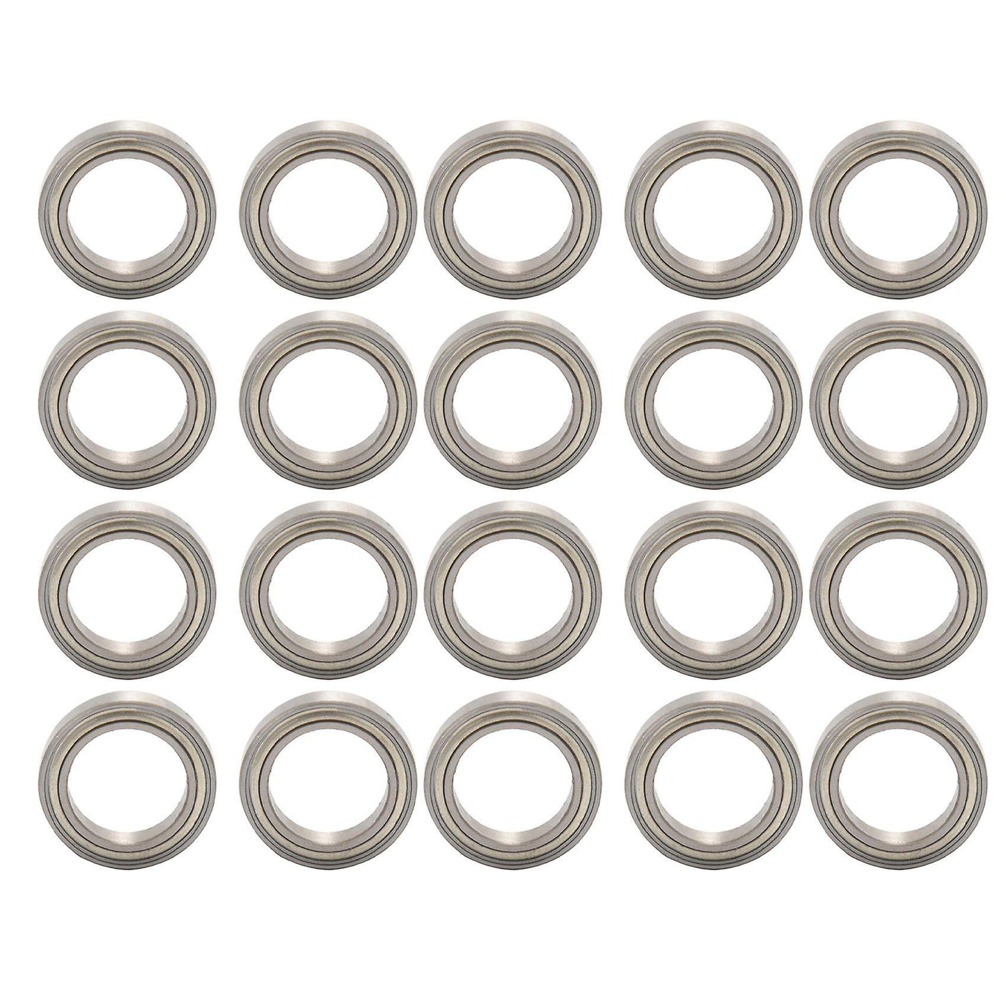 20pcs Miniature Sealed Metal Ball Bearing Model: 6701 Zz 12x18x4mm