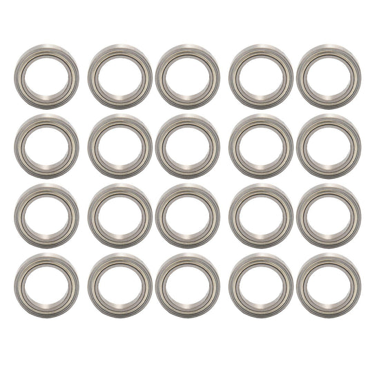 20pcs Miniature Sealed Metal Ball Bearing Model: 6701 Zz 12x18x4mm