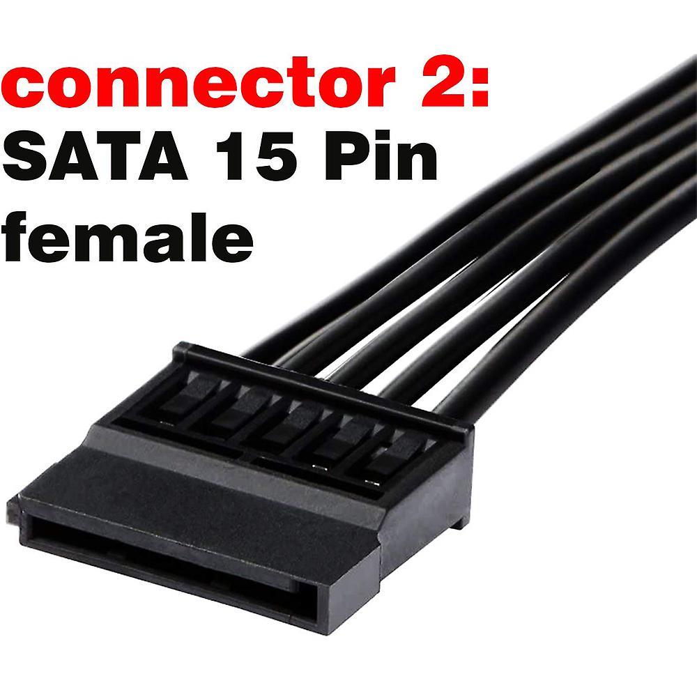 1pcs Sata Power Extension Cable,15 Pin Sata Male to Female Extender