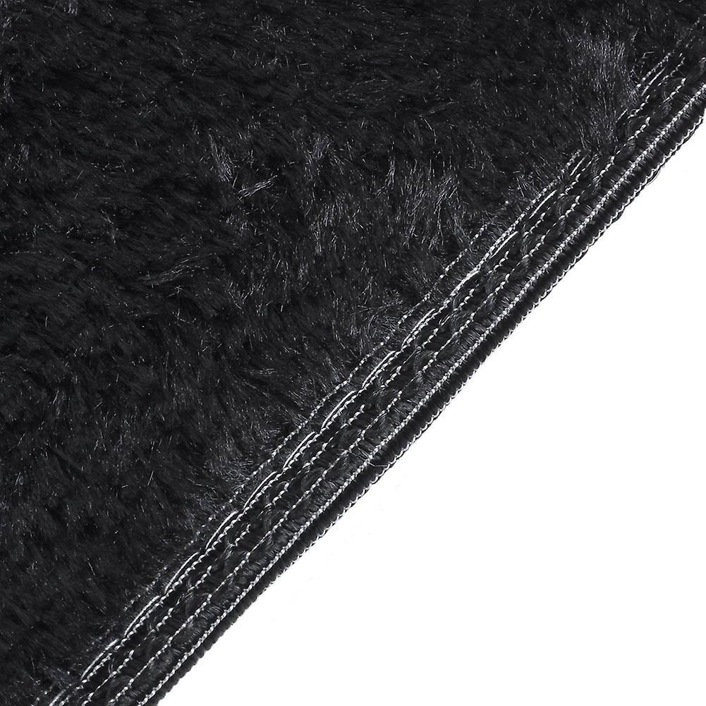 Home Rugs Living Bedroom Plush Rugs Black 40 X 40cm