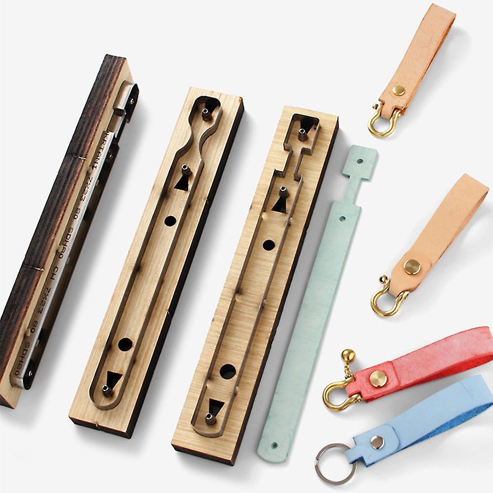 Creative Keychain Wooden Punching Die Handcraft Pendant Mould(a)