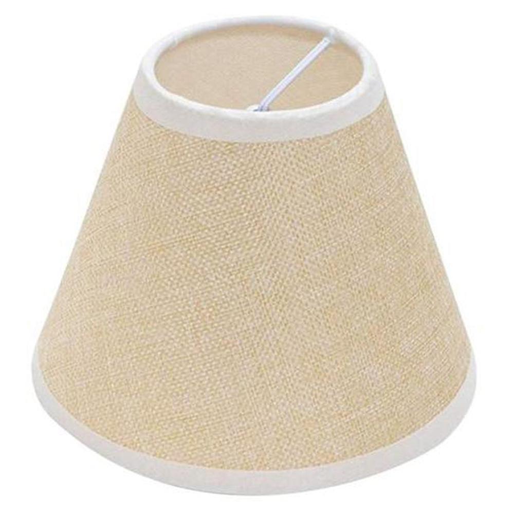 Fabric Clip-bubble Lamp Shade Chandelier Table Accessories-khaki