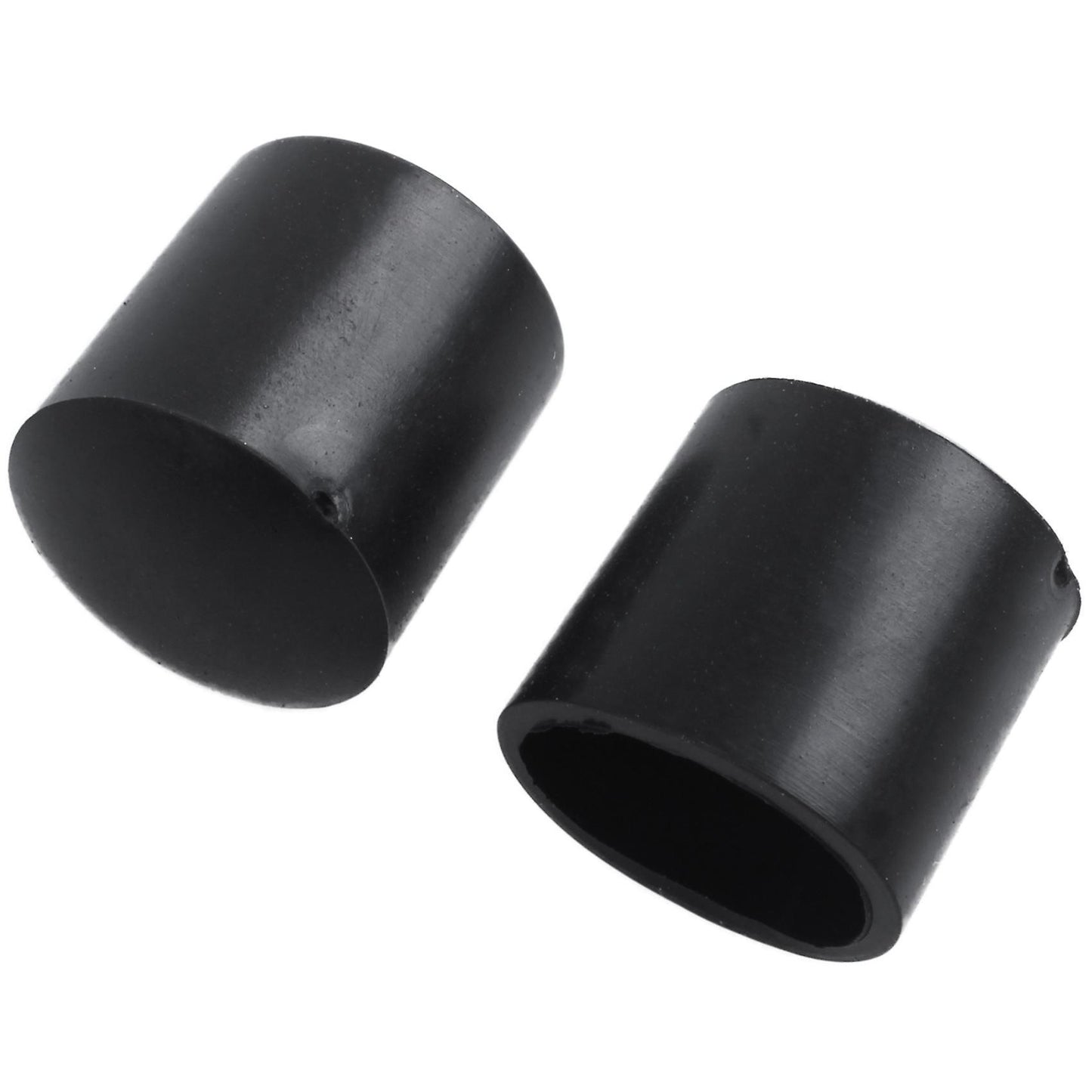 40-teilig Schwarz Gummi Rohrenden 10mm Rund