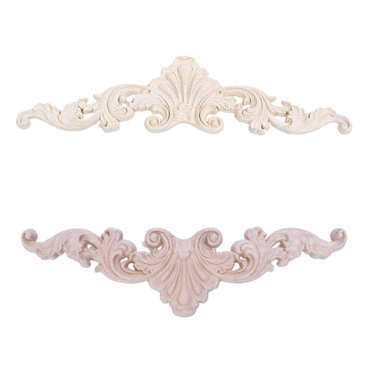 Wood Carved Corner Onlay Applique Frame Decor Type:20x5cm