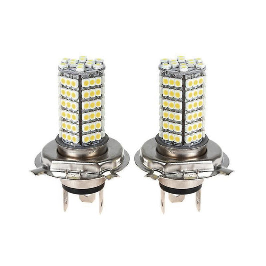 2x Car H4 120 Led 3528 Smd Xenon White Fog Headlight Head Bulb Light Lamp 12v