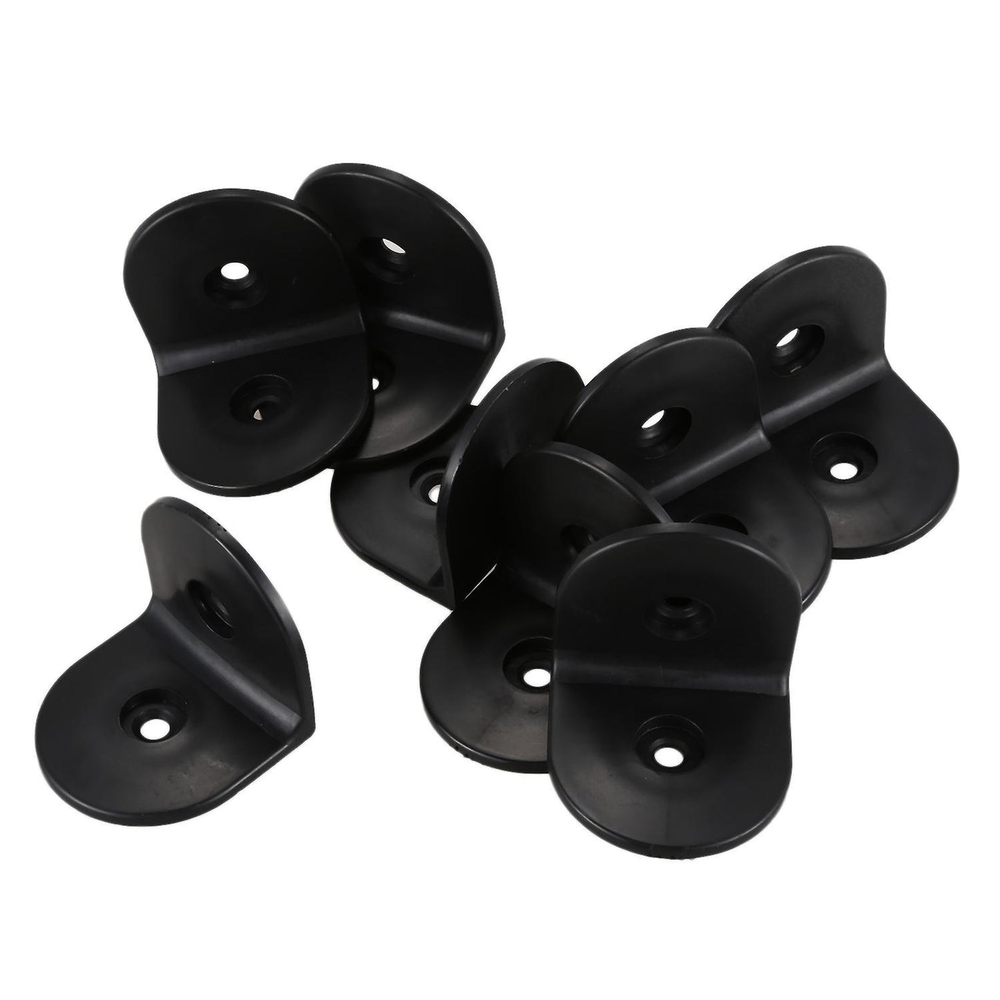 50mmx50mm Plastic L Shaped Right Angle Corner Brace Brackets 8 Pcs