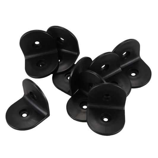 50mmx50mm Plastic L Shaped Right Angle Corner Brace Brackets 8 Pcs