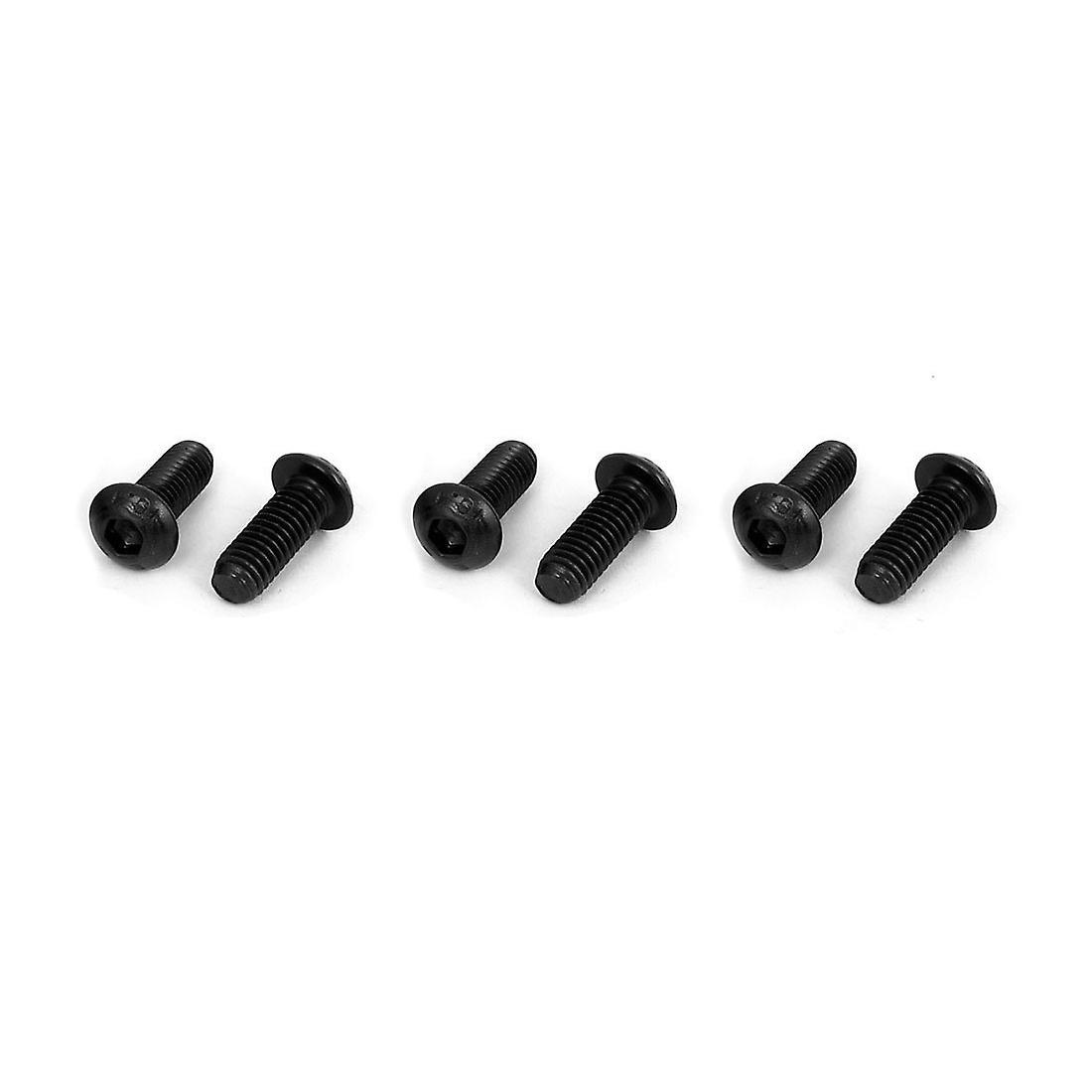 20 Pcs M6 X 16mm Hex Socket Button Head Screws Black