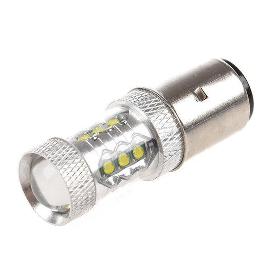 16 * 80w Led Motor Bike/moped/scooter/atv Headlight Bulb Ba20d H6