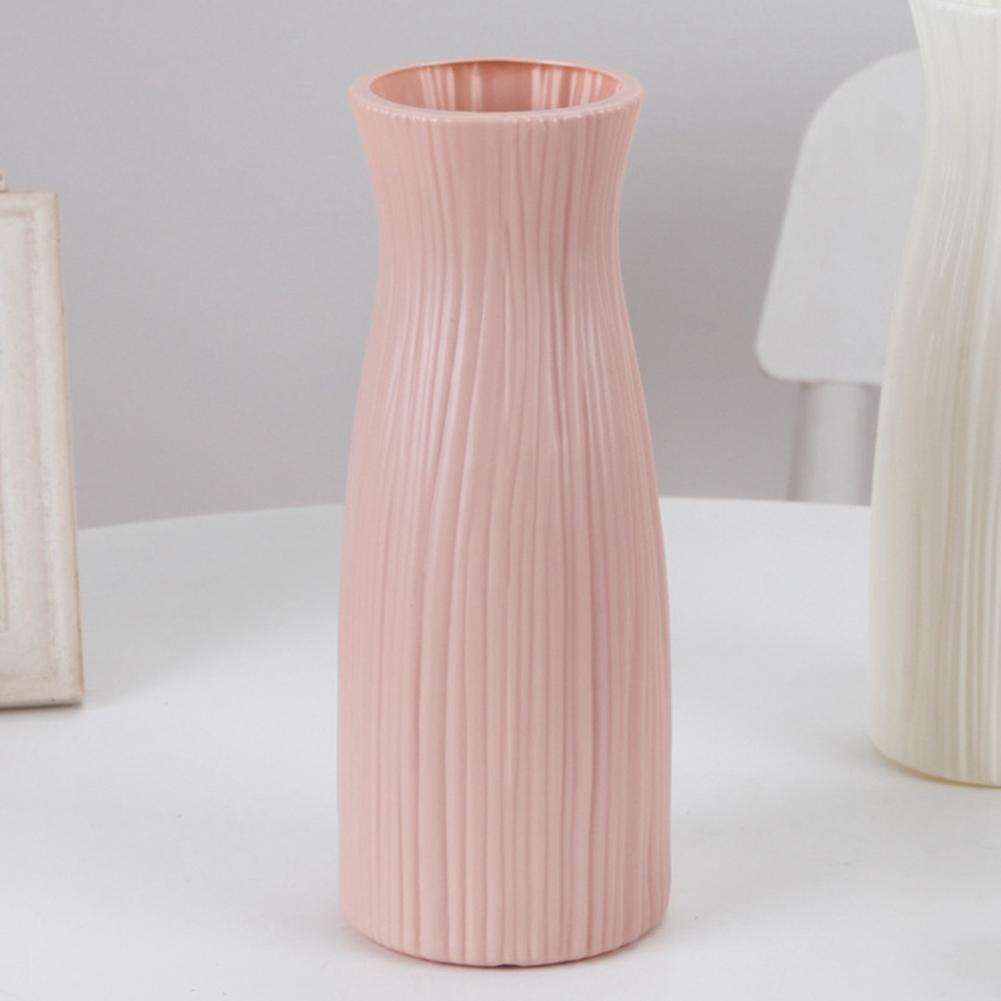 Nordic Flower Vase Home Plastic Vase Imitation Ceramic Flower Pot,a