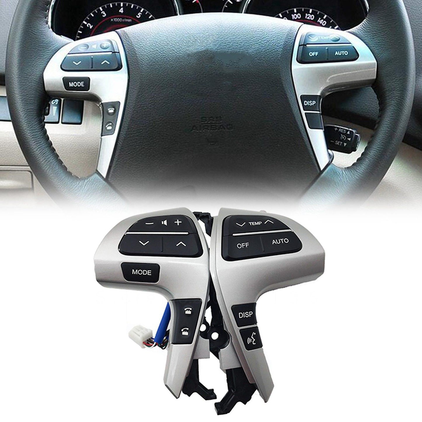 3x Multifunction Steering Wheel Switch for Toyota Camry Highlander A