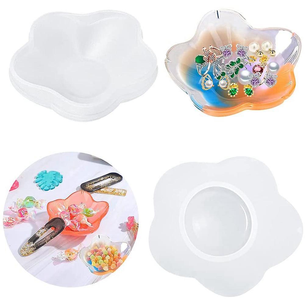 Petal-shaped Dish Storage Silicone Mold Diy Crystal Drop Glue Mold