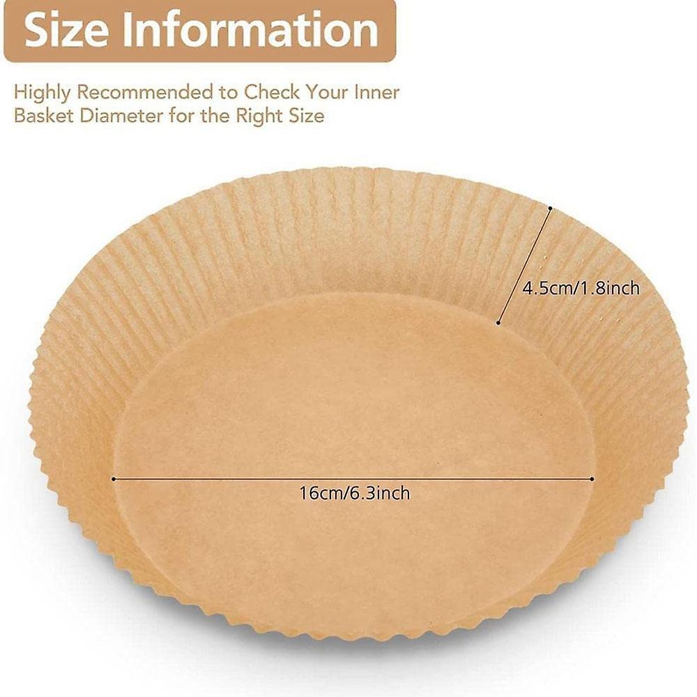 70pcs Air Fryer Disposable Paper Liner with Brush for Baking Roasting