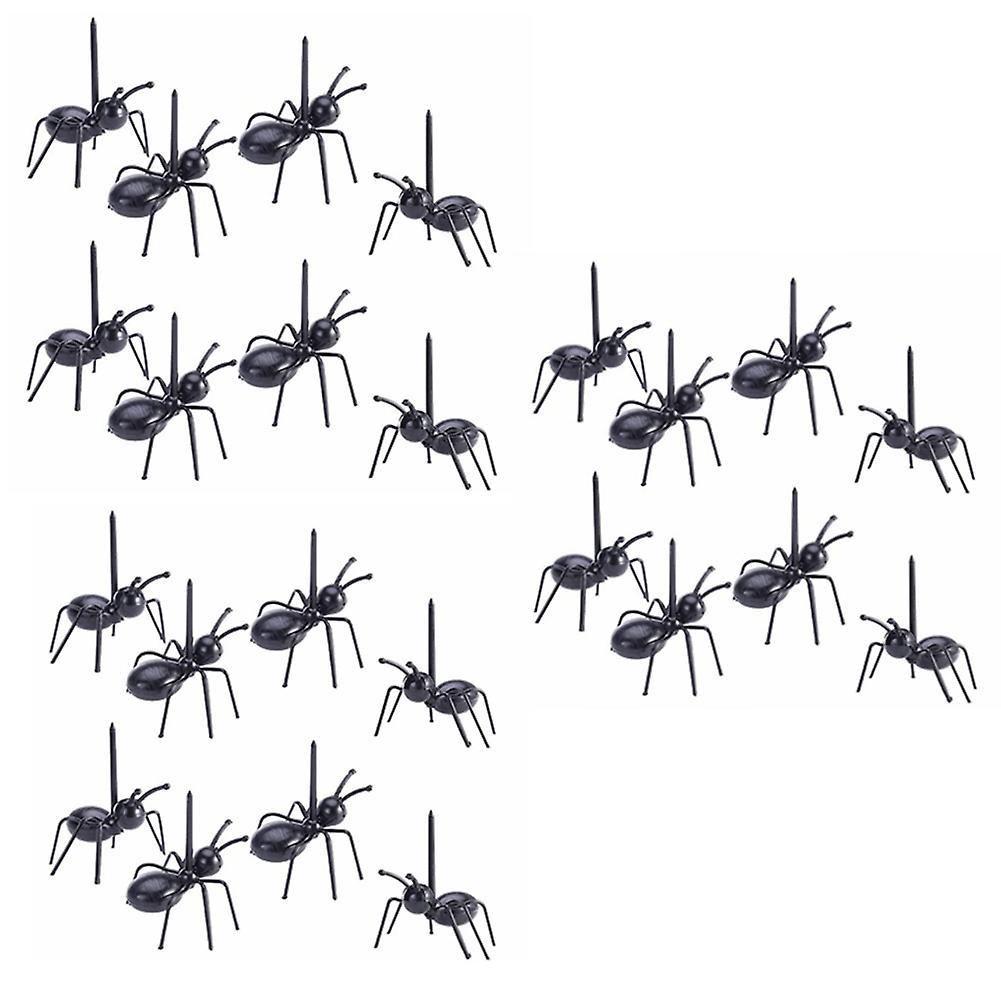 24pcs Reusable Ant Food Fork Fruit Toothpick Dessert Children& Party