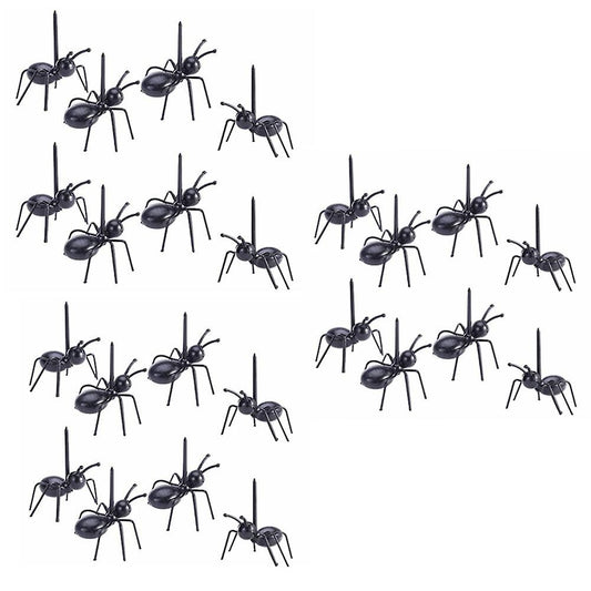 24pcs Reusable Ant Food Fork Fruit Toothpick Dessert Children& Party