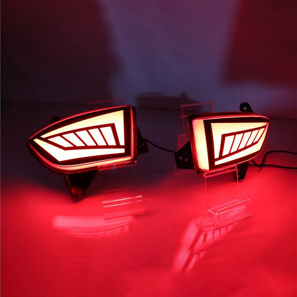 1 Pair Led Rear Bumper Light Tail Turn Signal Warning Reflector Lamp