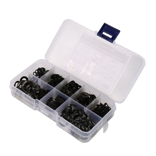 Black Steel Ring Washers 65mn Kits-m3 M4 M5 M6 M8 M10 M12 M16 550 Pcs