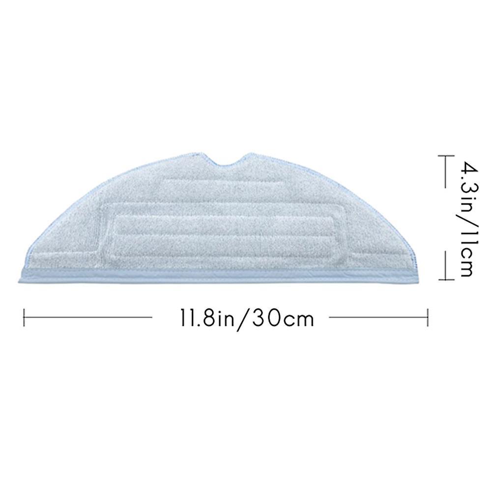 4 Pack Vacuum Mop Pads Replacement for Roborock T7s T7s Plus