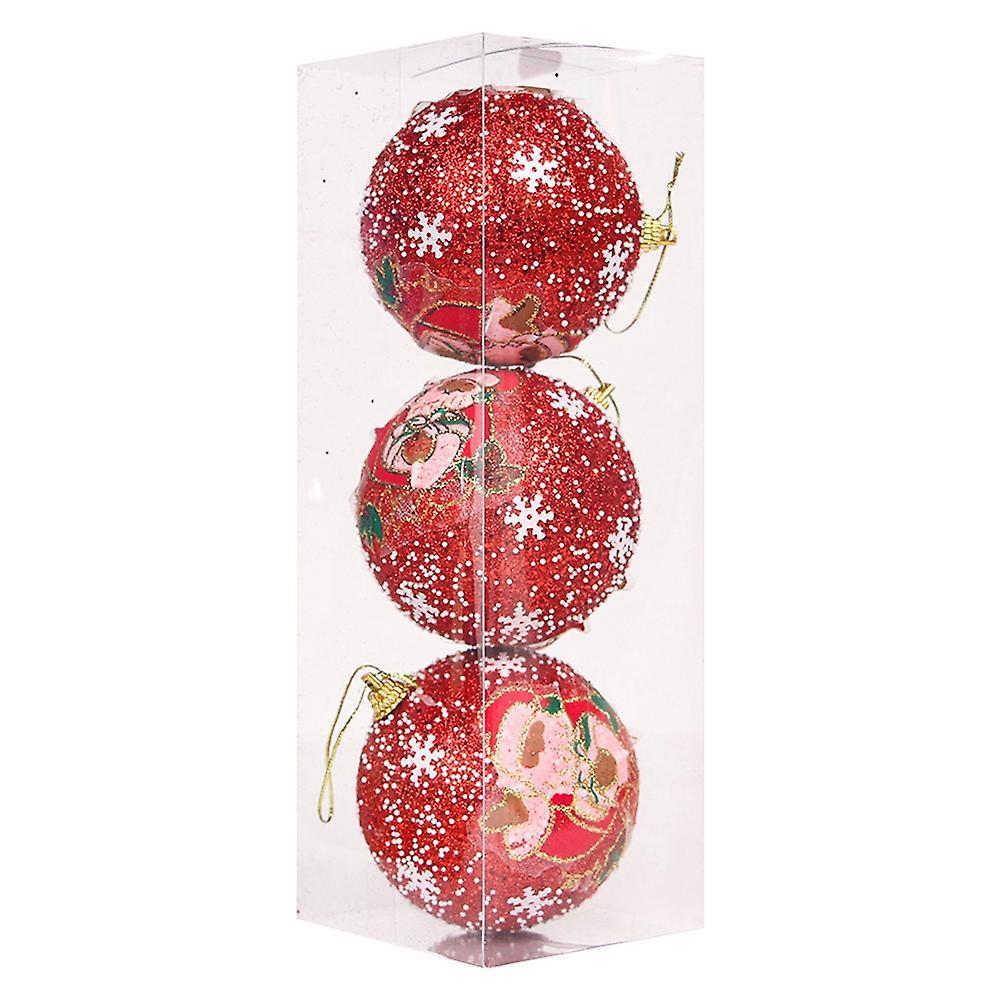 Christmas Tree Balls Small Bauble Hanging Home Party Ornament ,red