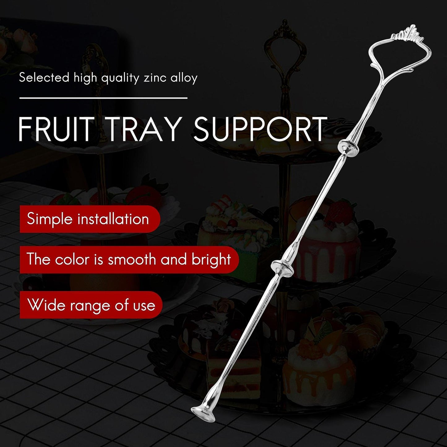 Crown Cake Plate Stand Fittings Hardware Holder Kitchen Gadgets