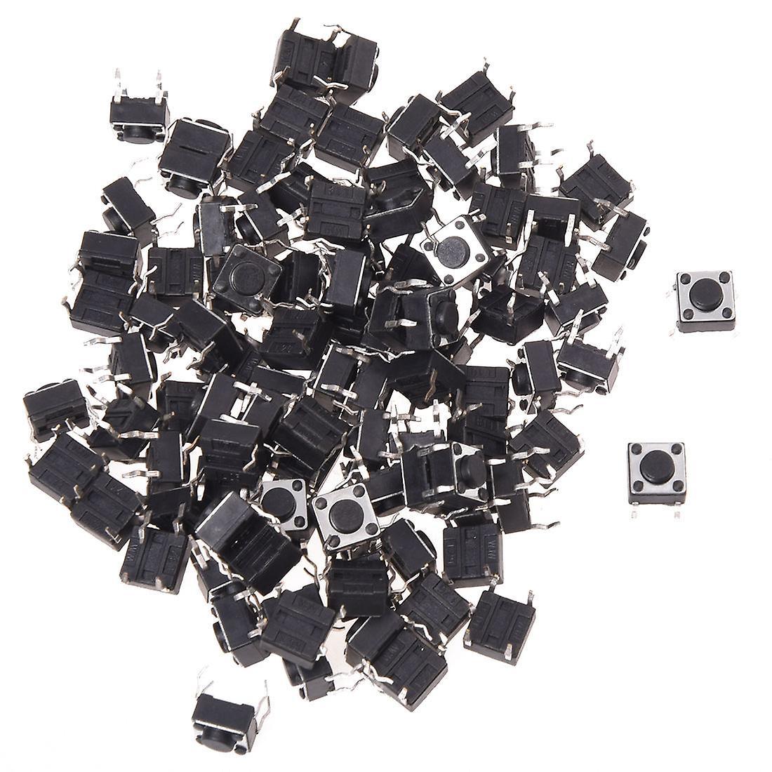 100 Pcs 6 X 6mm X 4.3mm Panel Pcb Momentary Tactile Tact Push Button Switch Dip