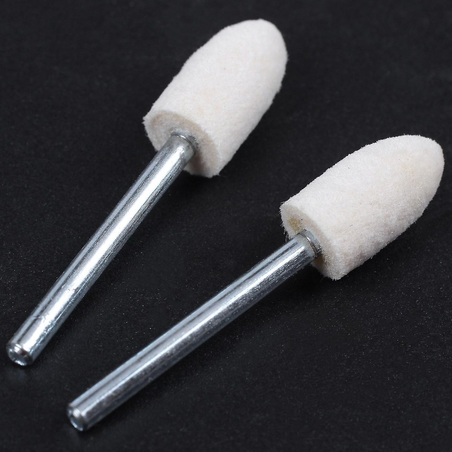 12 Pcs Polishing Buffing Tool 8.5mm Conical Mounted Felt Bobs