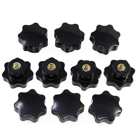 10pcs Knob Grip Star Shape M8 Female Thread Clamping for Machine Tool