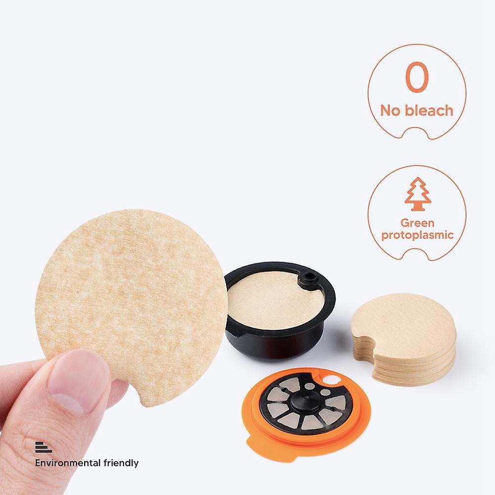 100pcs Disposable Coffee Filter Paper for Bosch Capsule, Refillable