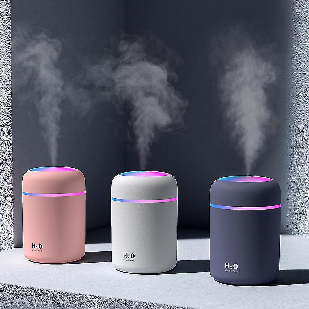 300ml Usb Air Humidifer Aroma Essential Oil Diffuser Gray