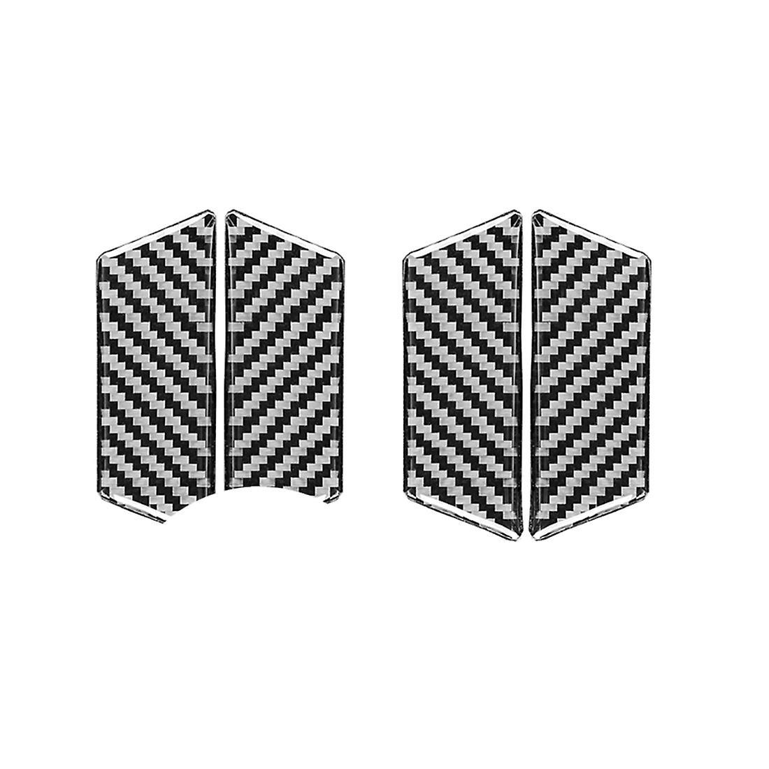 Carbon Fiber Car Door Handle Bowl Cover Sticker Trim for Touareg