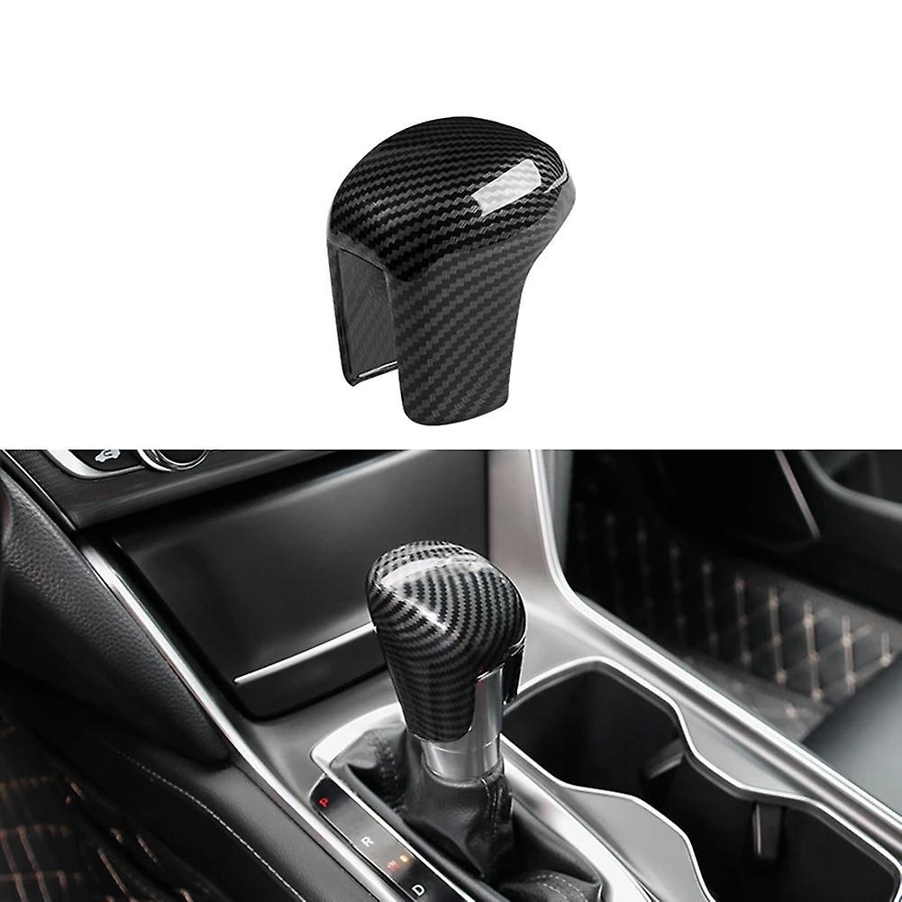 For Honda Civic 2022 Carbon Fiber Car Gear Shift Knob Cover Trim