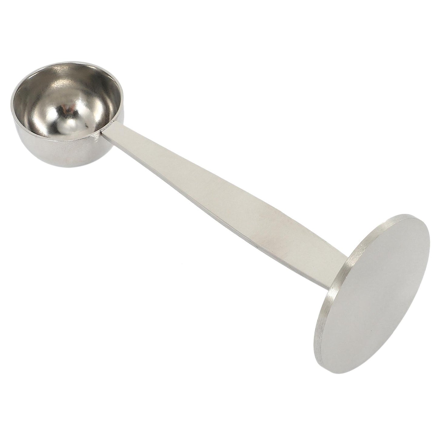 Espresso Stand Coffee Measure Tamper Spoon Stainless Steel Silver