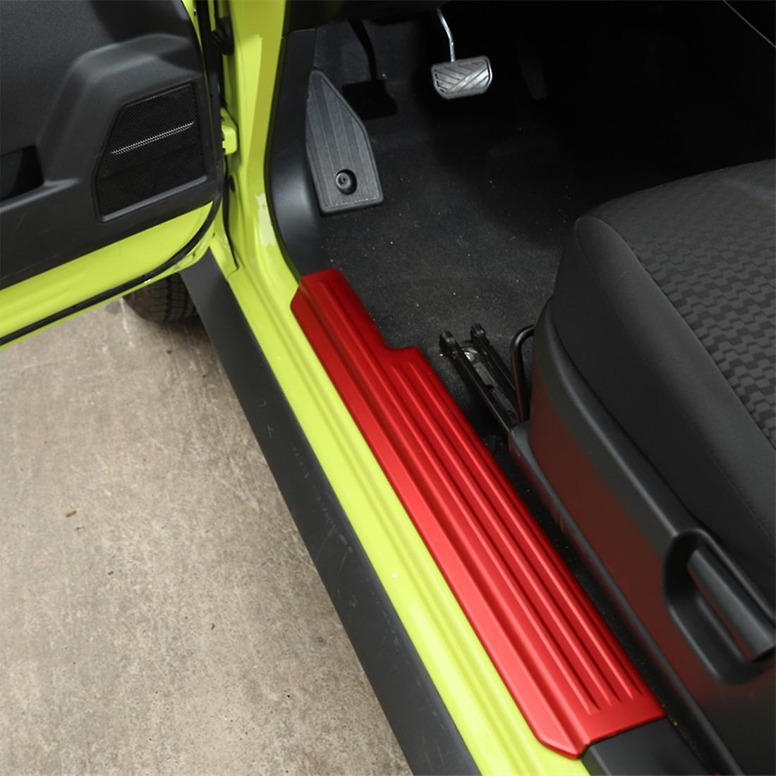 Car Door Sill Scuff Plate Cover for Suzuki Jimny 2019-2022, Red