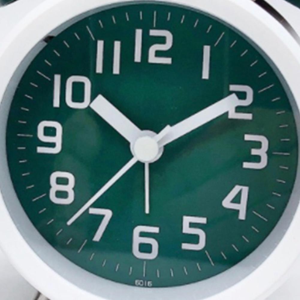 Style Alarm Clock with Twin Bell Bedside Desk and Shelf Clock Green