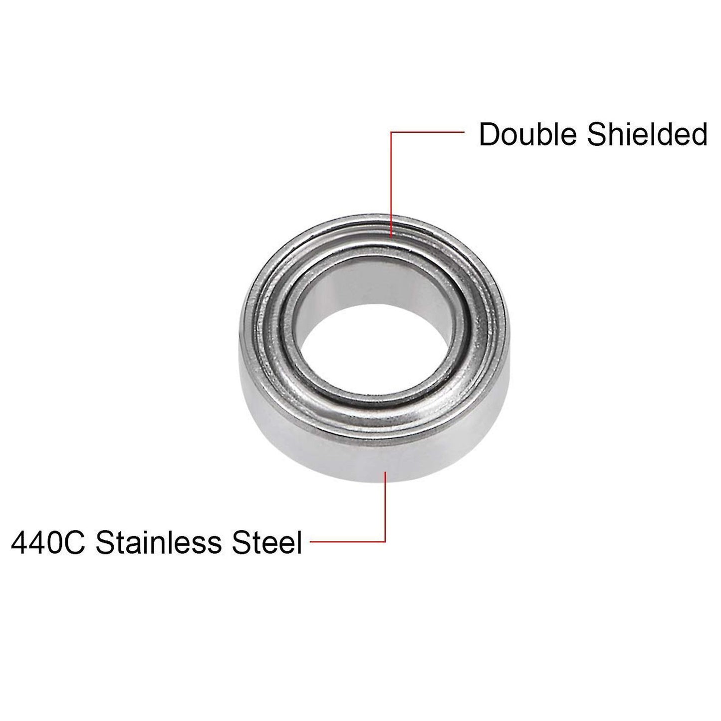 Pack Of 10 Smr74zz Abec-9 Stainless Steel Ball Bearings 4x7x2.5mm